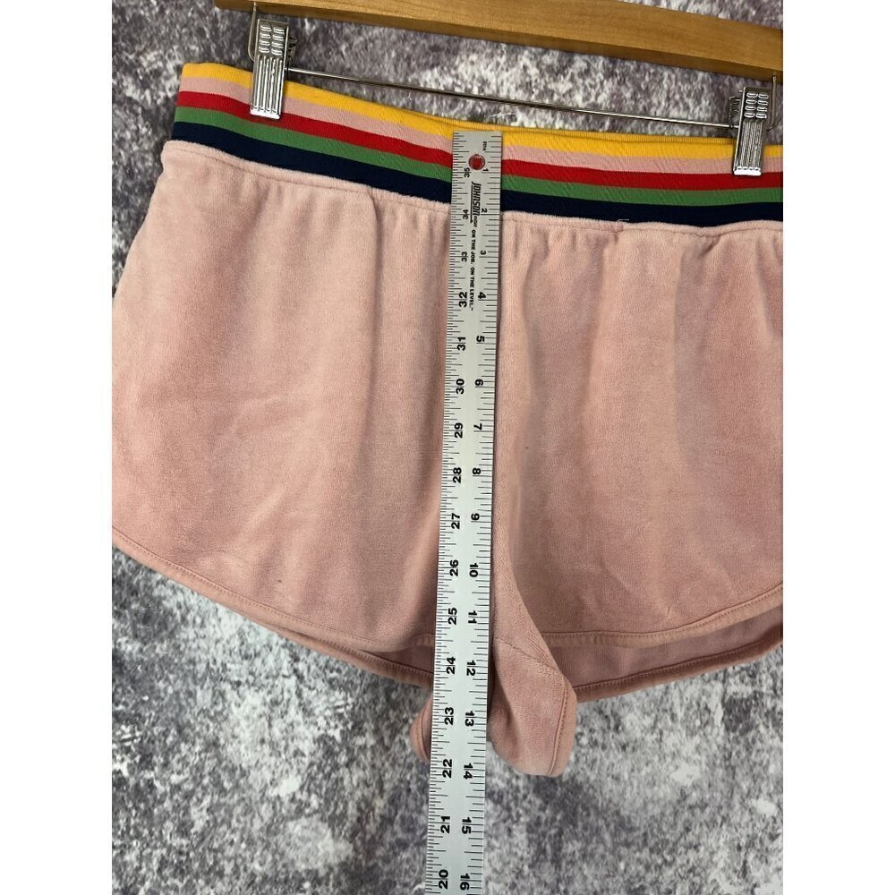 Wild Fable‎ 70s Pink Velvet Colorful Band Casual Shorts High Rise Womens M - Picture 4 of 8